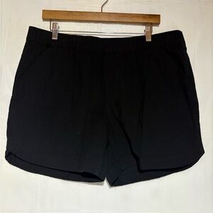 Carhartt shorts black elastic waist super comfy sz large(12-14)